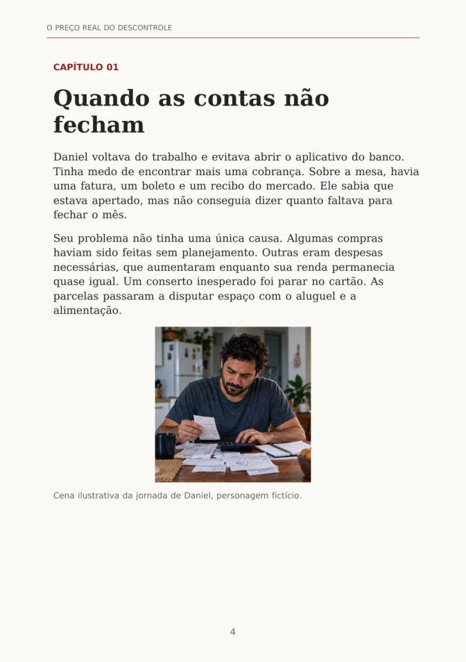 Primeira página do capítulo Quando as contas não fecham